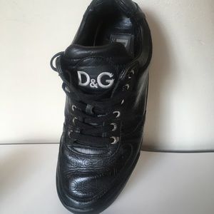 Black Dolce & Gabbana leather SNEAKERS